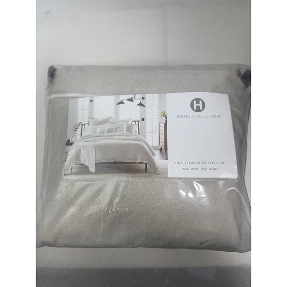 Hotel Collection Linen/Modal Blend King 3-Pc. Duvet Cover Set - Picture 4 of 5